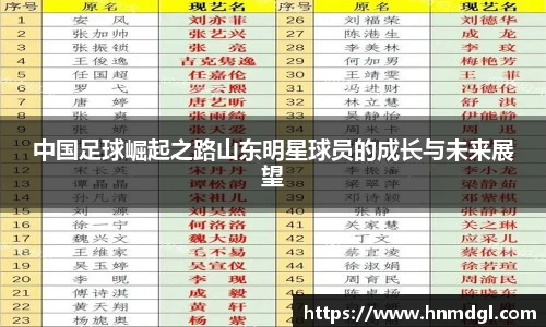中国足球崛起之路山东明星球员的成长与未来展望